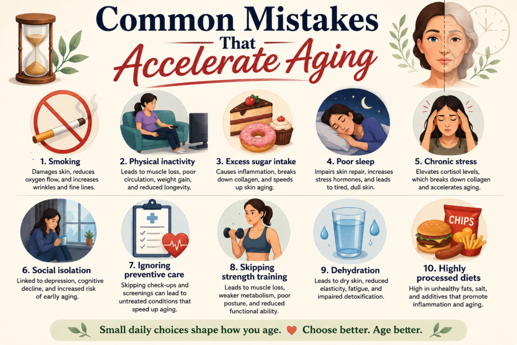 Common Mistakes That Accelerate Aging