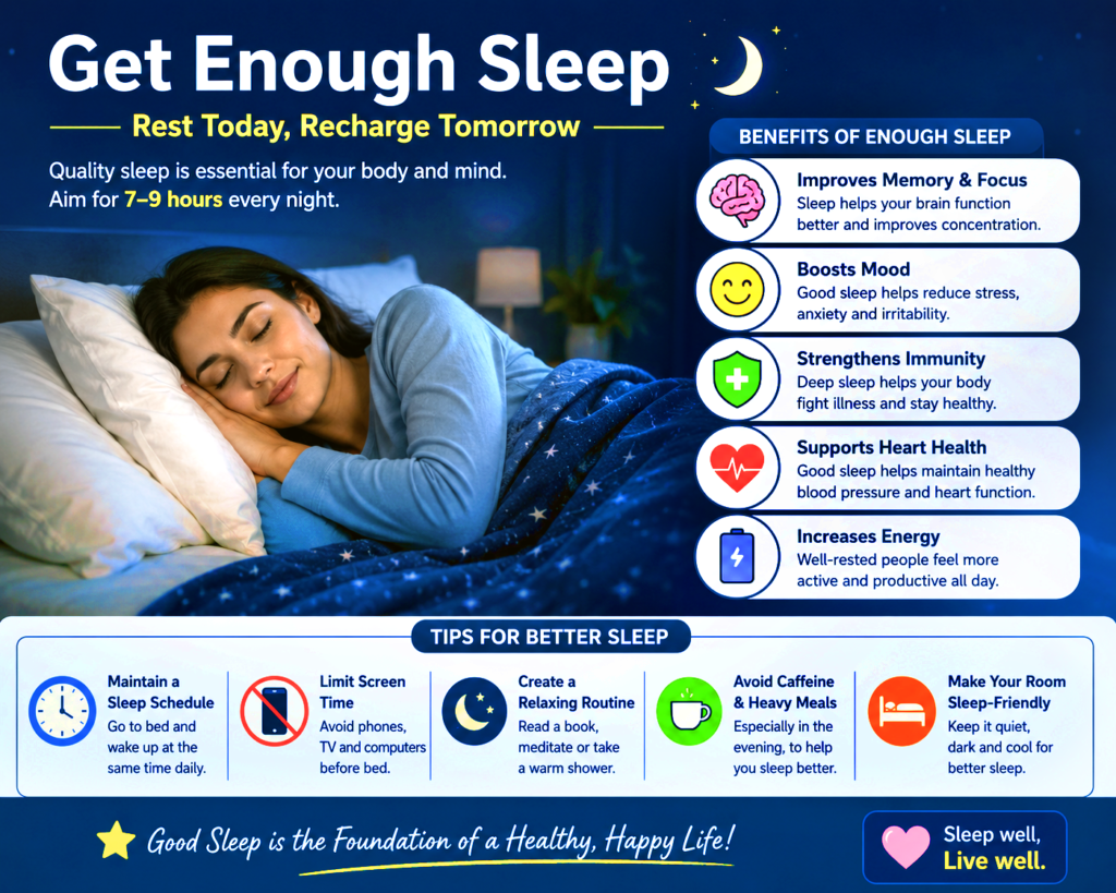 Get Enough Sleep