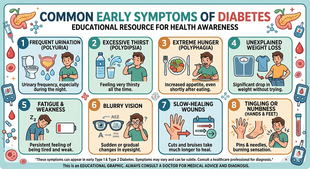 Common Early Symptoms of Diabetes