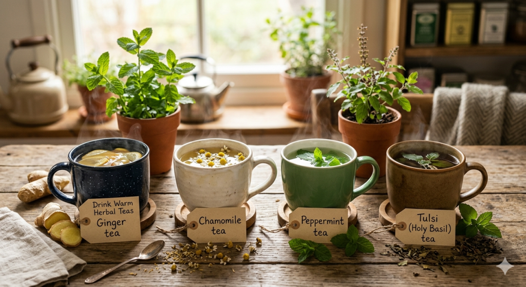 Drink Warm Herbal Teas