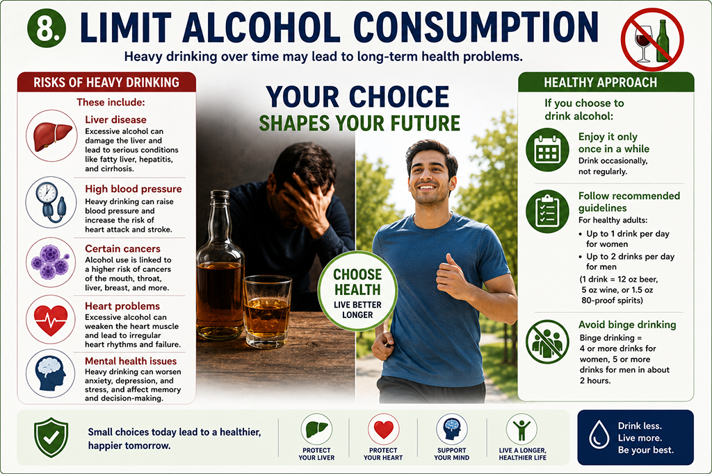 Limit alcohol consumption