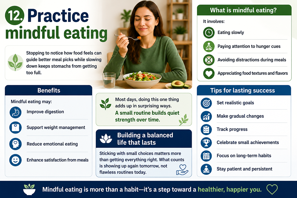 Practice mindful eating