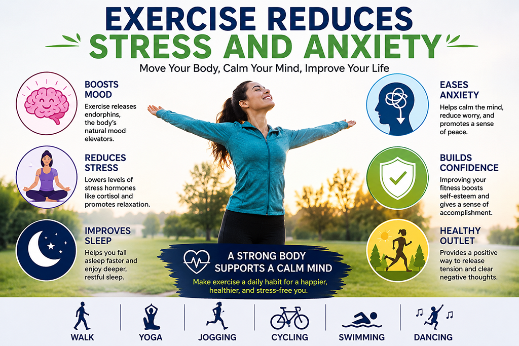 Reduces Stress and Anxiety