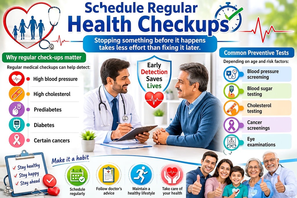 Schedule regular health checkups