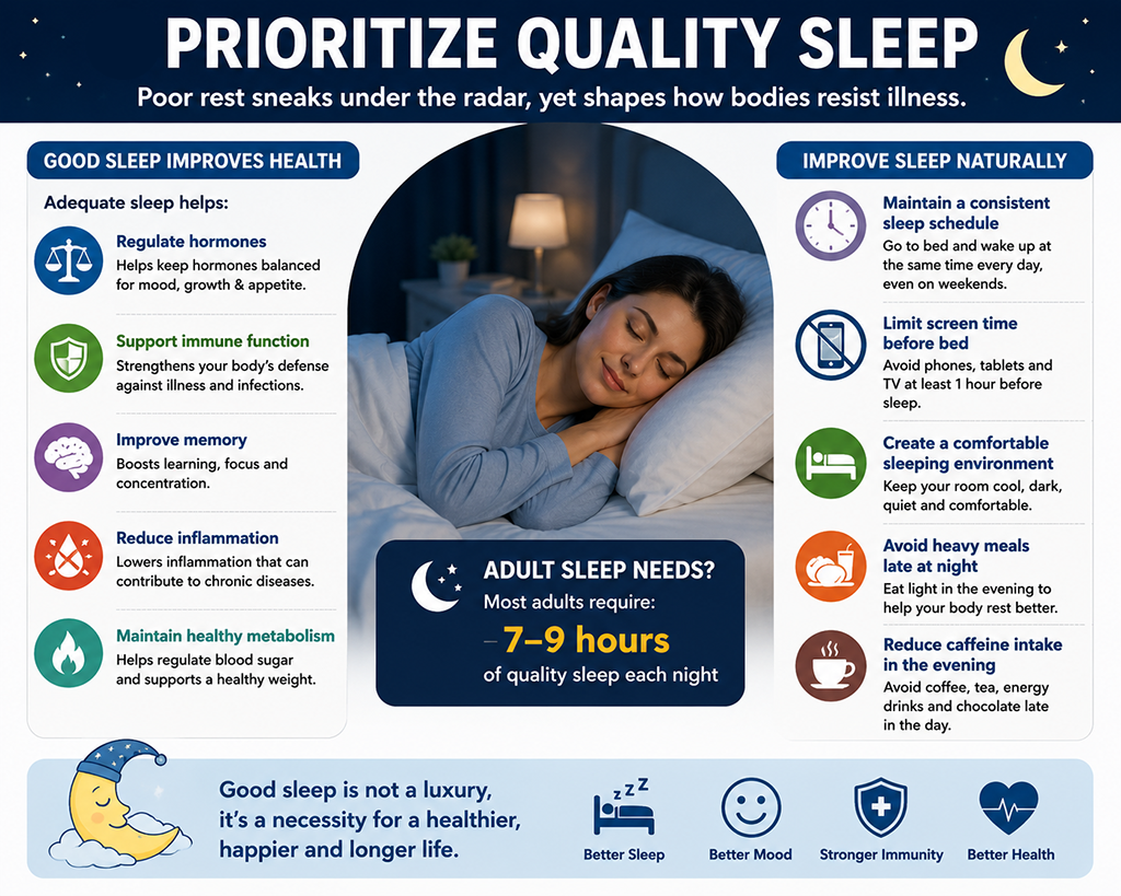 Prioritize quality sleep