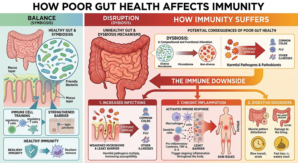 b12d3 How poor gut health affects immunity