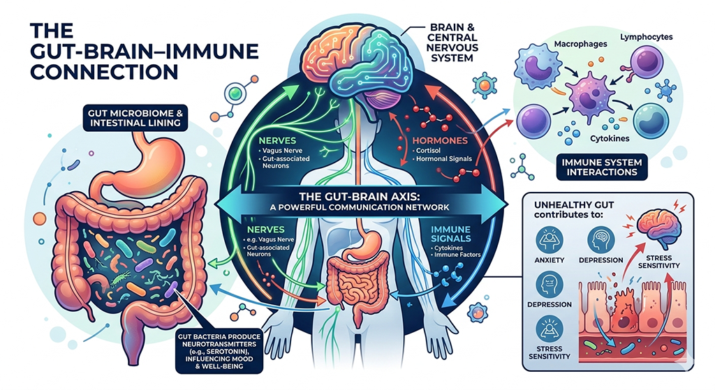 b12d3 The gut-brain-immune connection