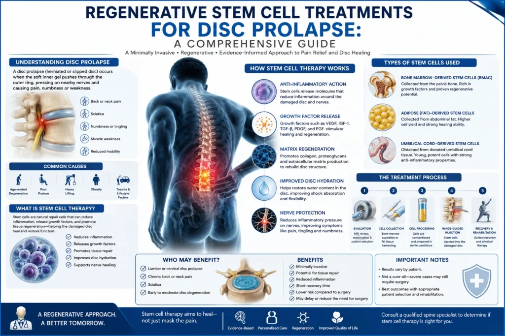 Regenerative Stem Cell Treatments for Disc Prolapse