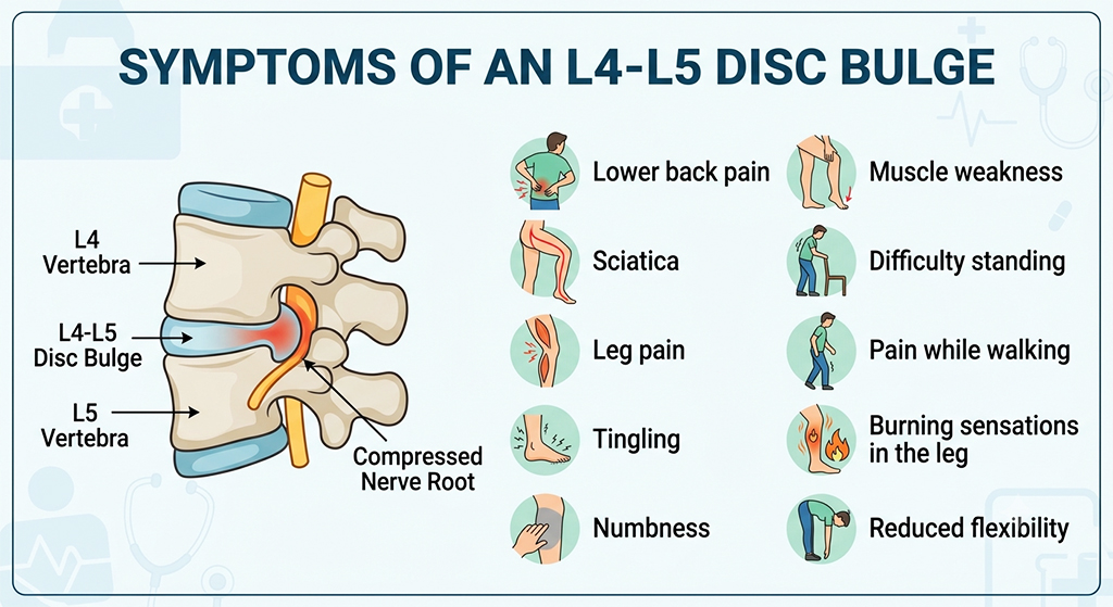 Symptoms of an L4-L5 Disc Bulge