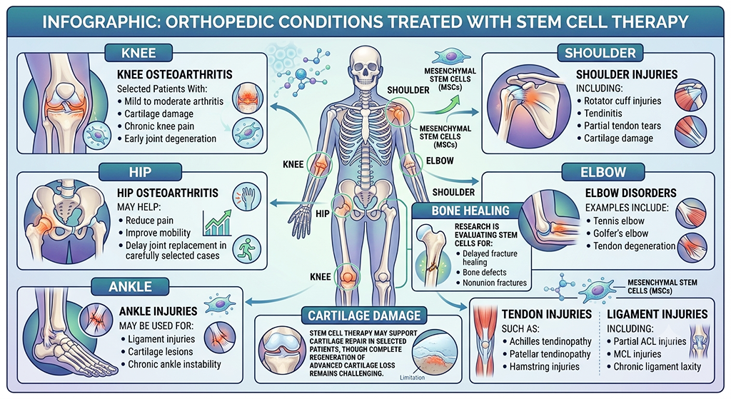 Orthopedic Conditions Treated with Stem Cell Therapy