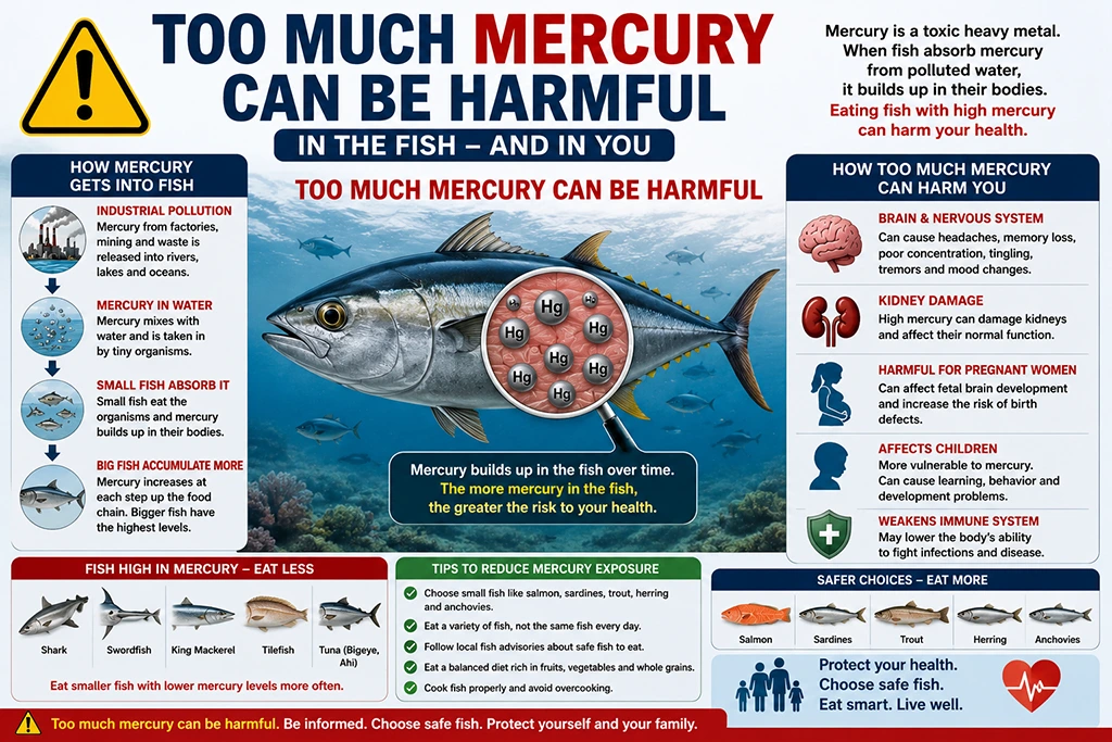 Mercury exposure in the fish