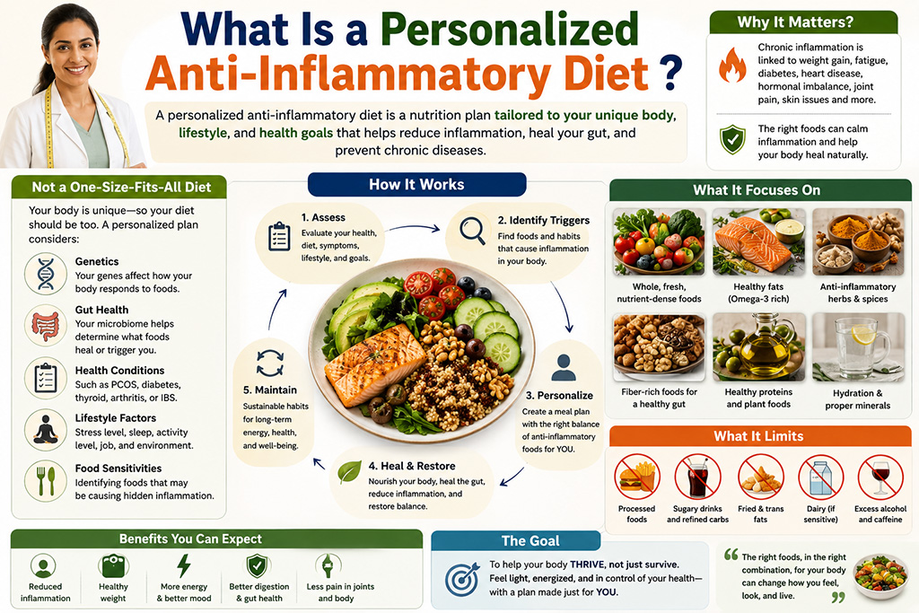  What does personalized anti-inflammatory diet mean