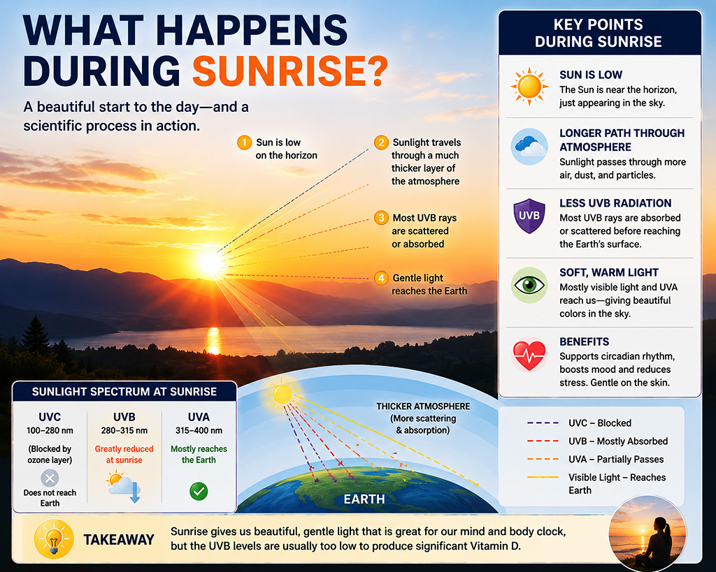 What happens during sunrise