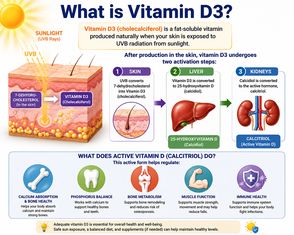 Vitamin D3 During Sunrise or Sunset