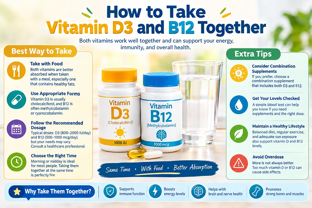How to Take Vitamin D3 and B12 Together