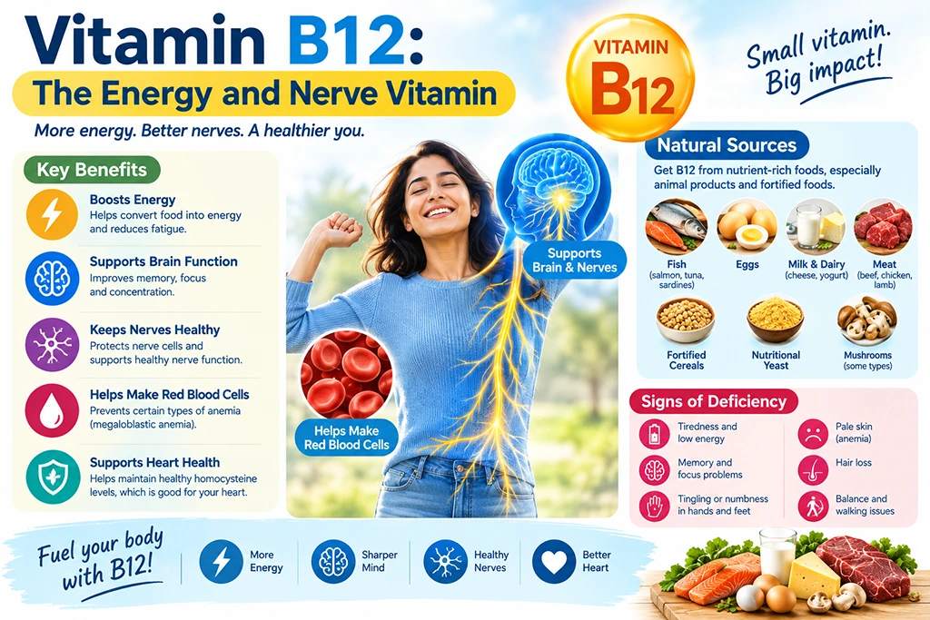 Vitamin B12 The Energy and Nerve Vitamin