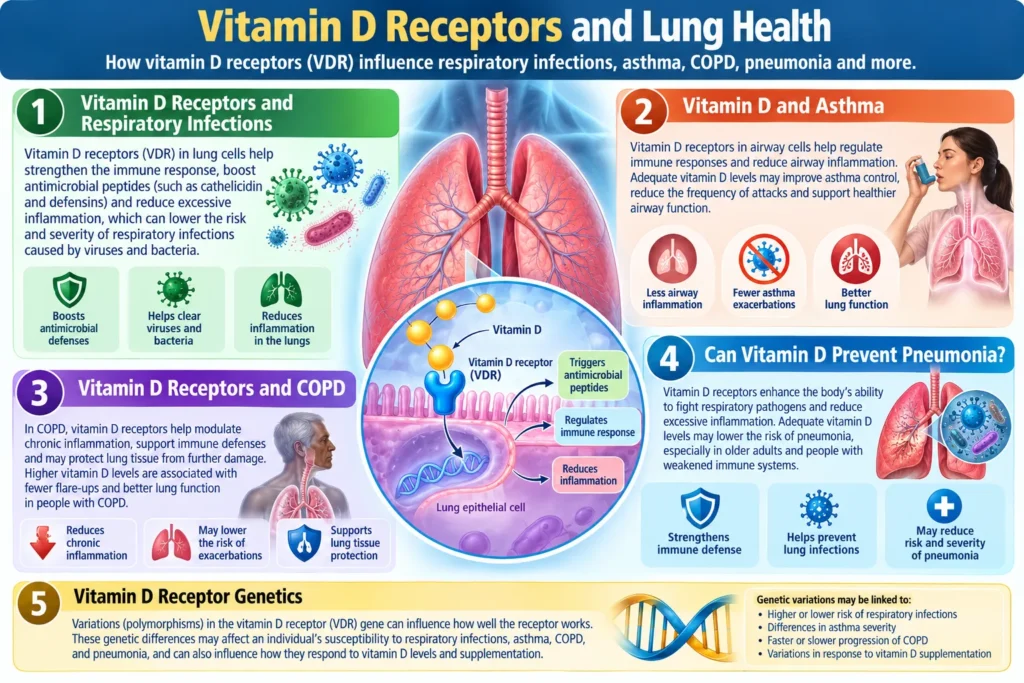 Vitamin D Receptors and Lung Health